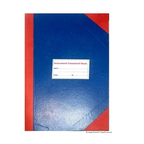 Instrument Complaint Register (200 pages)