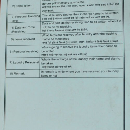 Laundry  Register (200 Pages)