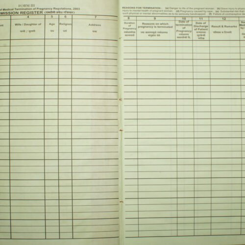 M.T.P.Register (100 Pages)