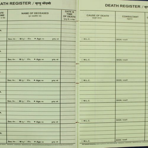 Death Register (400 pages)